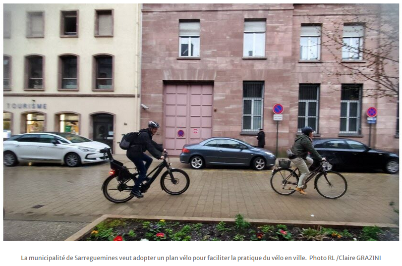 You are currently viewing Le républicain Lorrain 31/05/2023 : Sarreguemines veut adopter un plan vélo