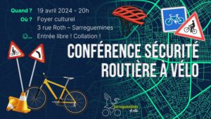 Lire la suite à propos de l’article Conférence sécurité routière à vélo – vendredi 19 avril 2024